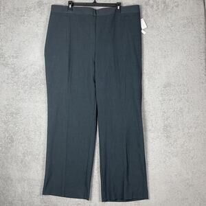 Catherines Pants Womens 2X 22/24W Gray Refined Stretch Pull On Office Career